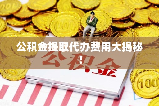 光泽公积金提取代办费用大揭秘! 光泽公积金提取代办费用大揭秘!